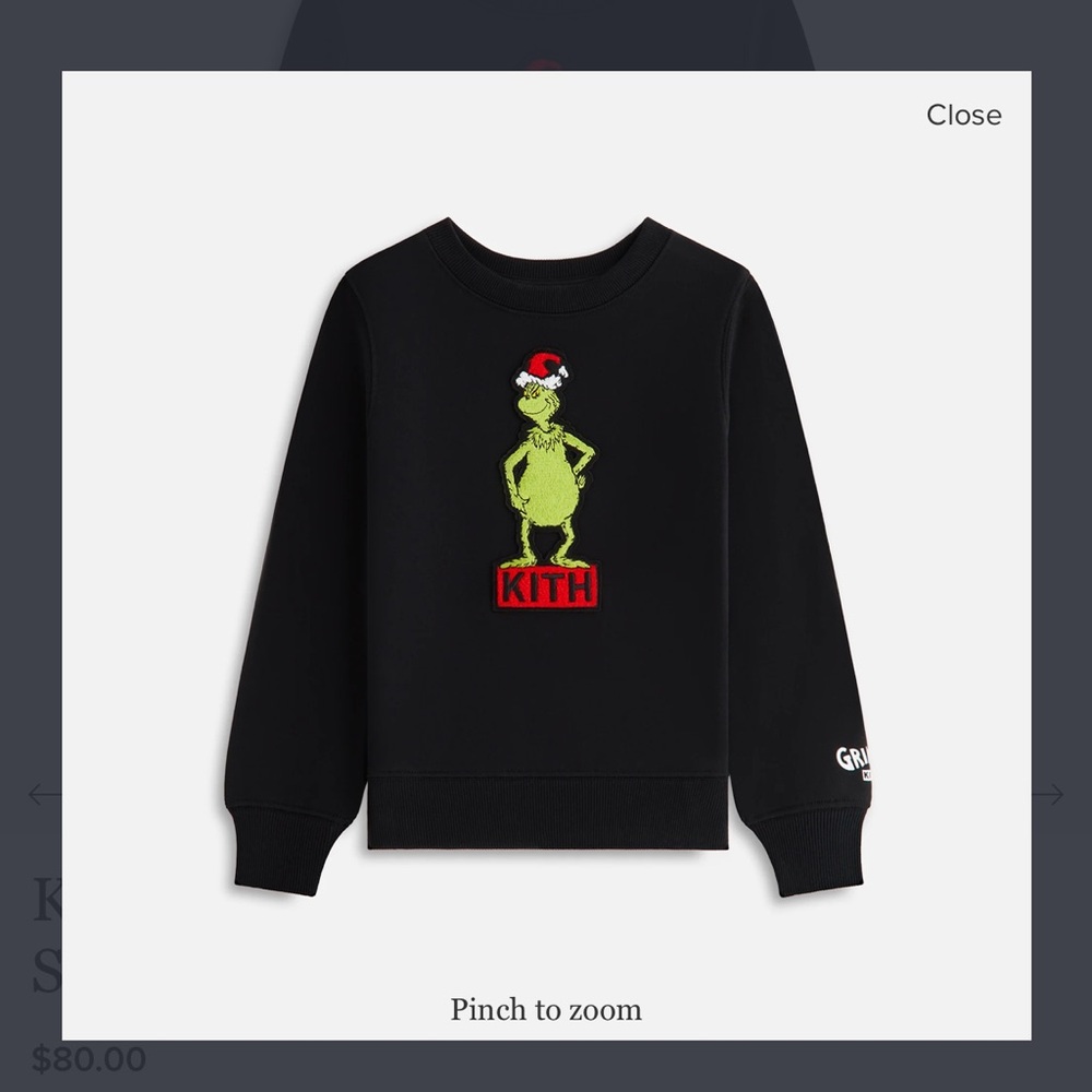 KITH “Grinch” Christmas Sweater